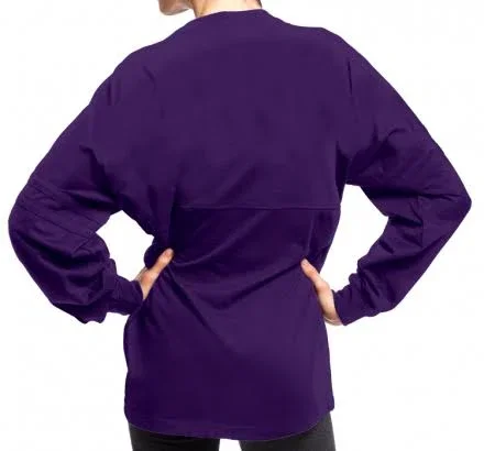 Custom Printed Boxercraft Women's Ladies Pom Pom Pullover, Size: S, Purple