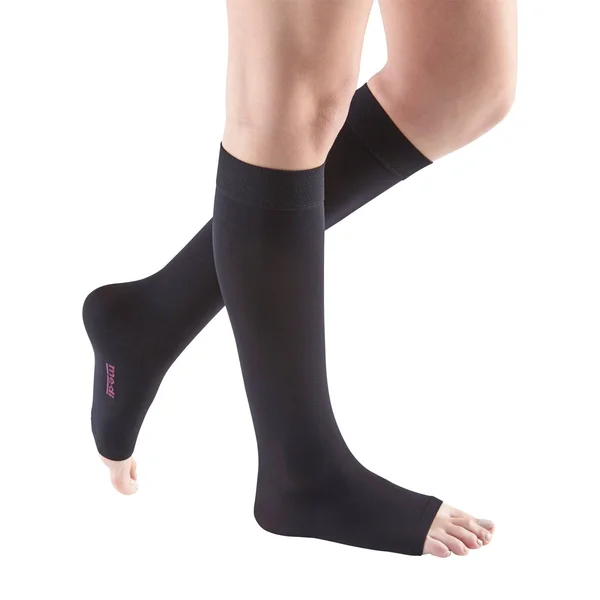 Mediven Comfort 20-30mmHg Petite Knee High Open Toe : Wheat Size VII