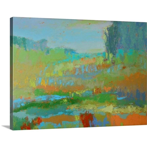 GreatBigCanvas Southern View II by Jane Schmid 18-in H x 24-in W Abstract Print on Canvas - 2381498-24-24X18