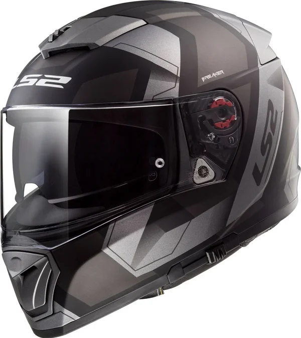 LS2 - Helmet FF390 Breaker Physics Matt Black, Titanium - Size L