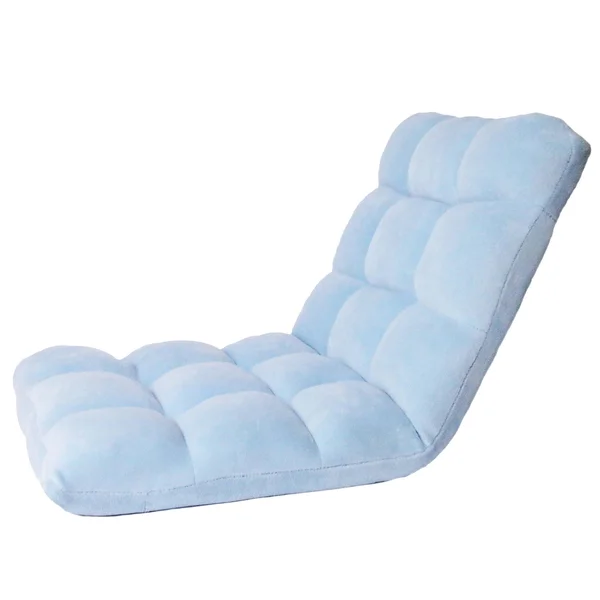 Chic Home Loungie Armless Quilted Recliner Chair - Light Blue
