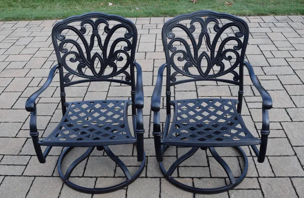 Oakland Living Hampton Swivel Rockers with Cushions - Set of 2