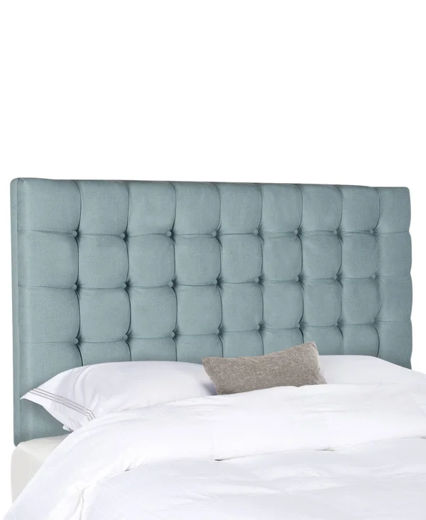 Safavieh Lamar Slate Blue Tufted Headboard - MCR4626F-Queen