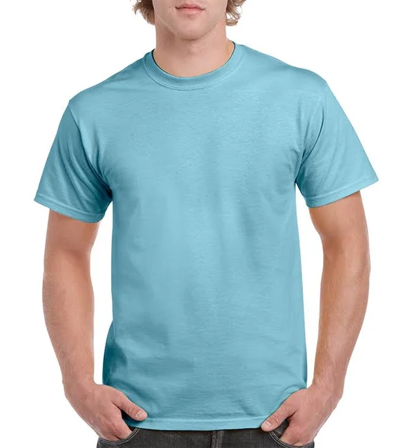 Heavy Cotton Sky Adult T-Shirt Large - Case of 12 SO1327436