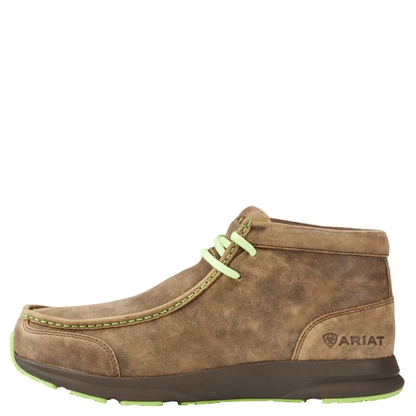 Ariat 10023191 Men's Spitfire Brown Bomber Lime 8, EE