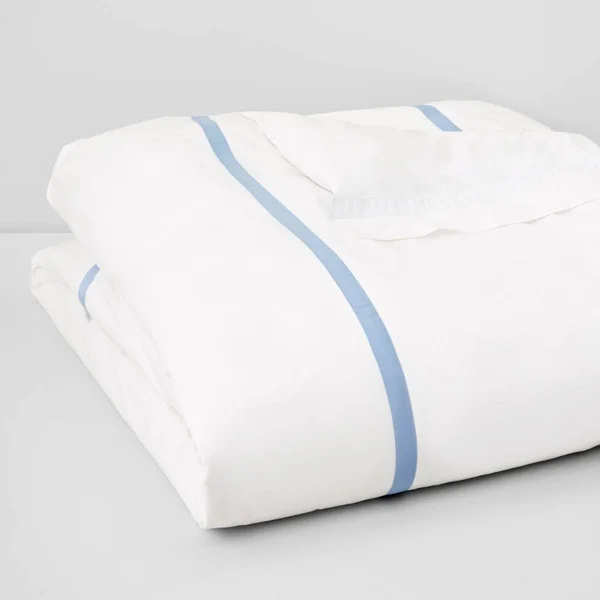 Matouk Lowell Duvet Cover - Azure