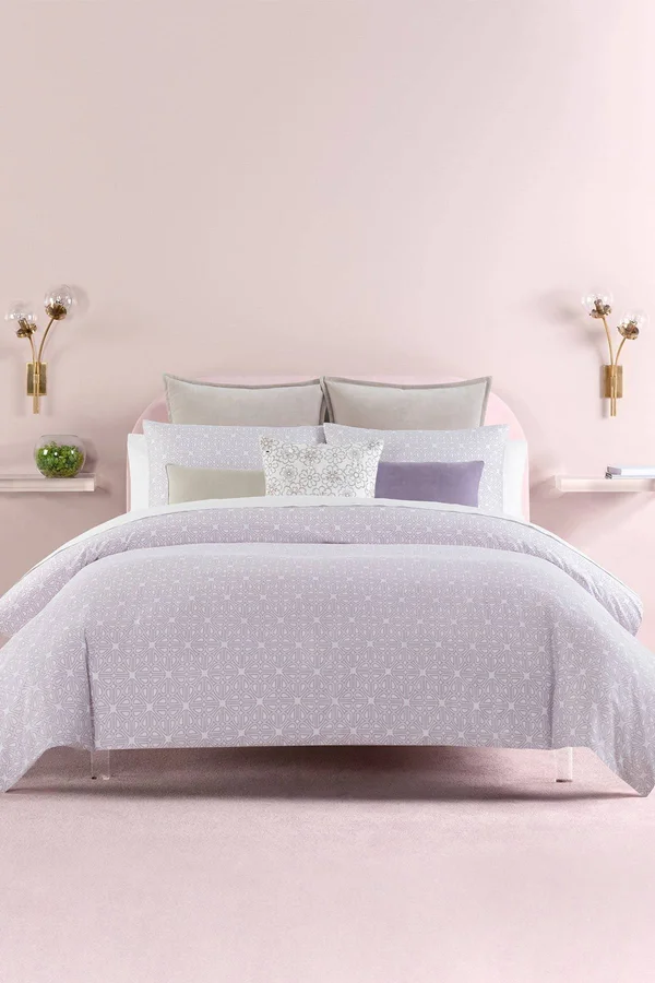 Kate Spade New York Breeze Blocks Comforter Set - Twin XLong, Lavender