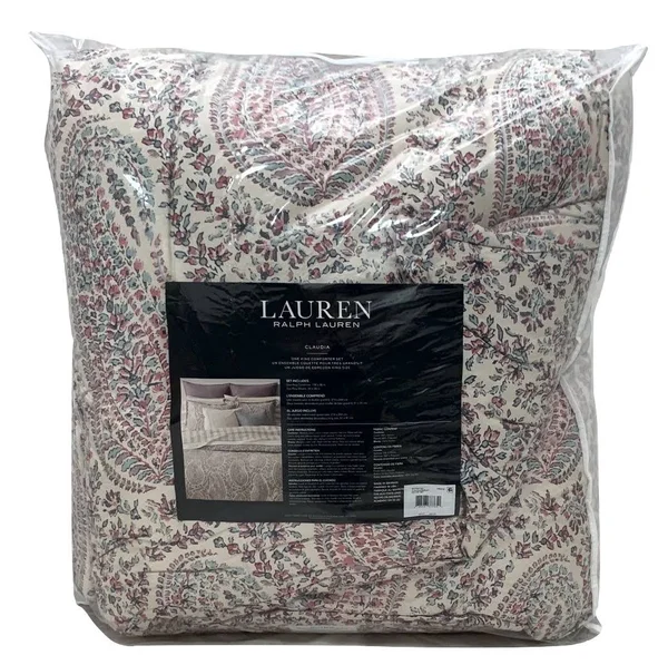 Lauren Ralph Lauren Claudia Paisley Comforter Set - Cream MU - King