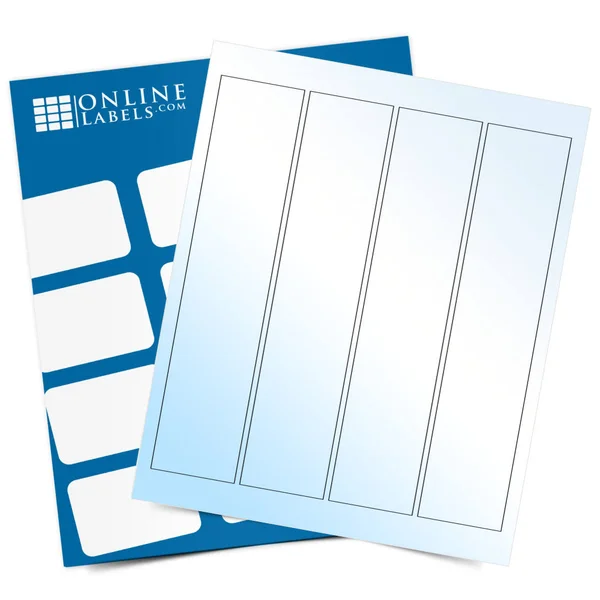 1.875x22 x 12x22 Large Format Labels, 100 Sheets, White Gloss Inkjet