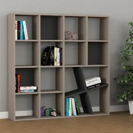 Brayden Studio Rhett Modern Standard Bookcase, Black