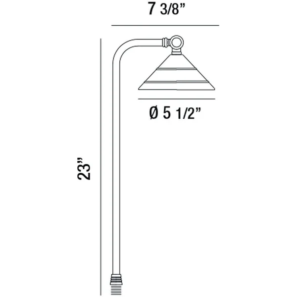 Eurofase 31932-011 Path Light Outdoor LED, 4W, Antique Bronze