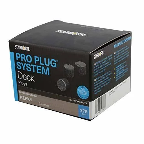 Starborn Industries Pro Plug PVCComp - Plugs 375 100 SF Azek Coastline PXD547375