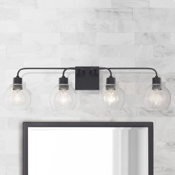 Capital Lighting 120041MB-426 Tanner 4 Light Vanity, Matte Black