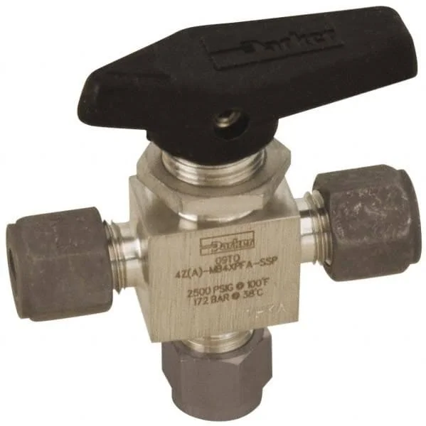 4Z-MB4XPFA-SSP - Ball Valve - Three-Way - Pattern - MB