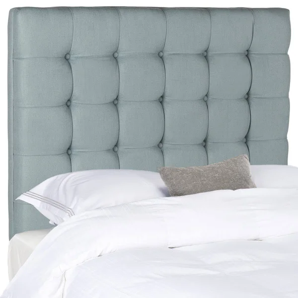 Safavieh Lamar Slate Blue Tufted Headboard - MCR4626F-Queen