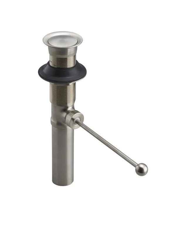 Kohler K-7114-BN Brushed Nickel Premier Pop Up Drain Exposed Without Overflow