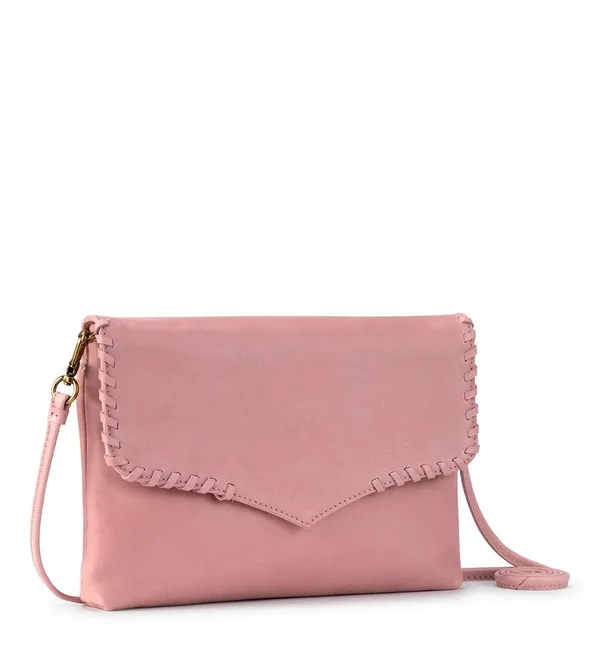 The Sak Legend Flap Clutch Crossbody Bag - Black Leather