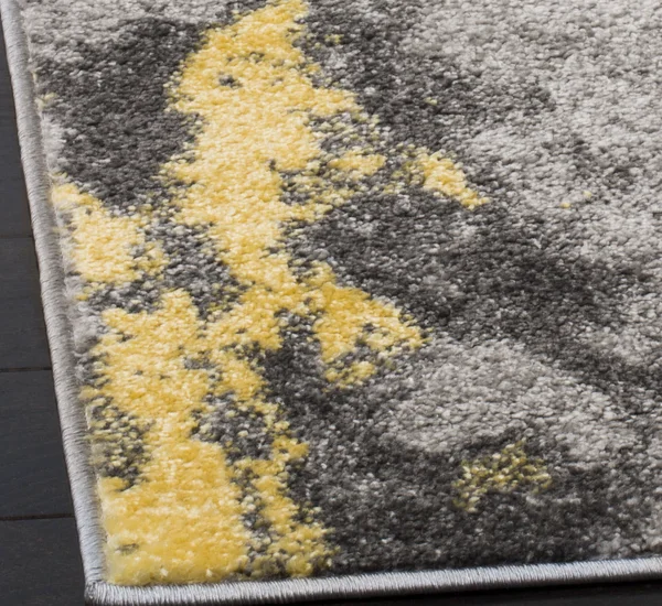 Safavieh ADR134H Adirondack Grey, Yellow Area Rug - 6& x 9&