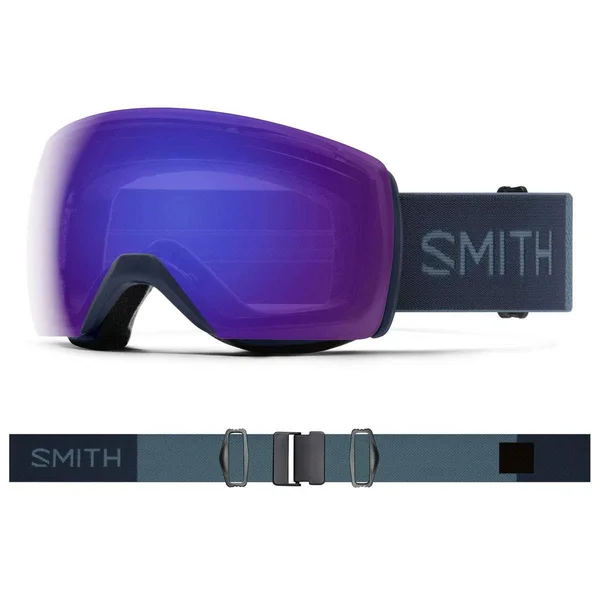 Smith Skyline XL Snow Goggle French Navy/Chromapop Everyday Violet Mirror