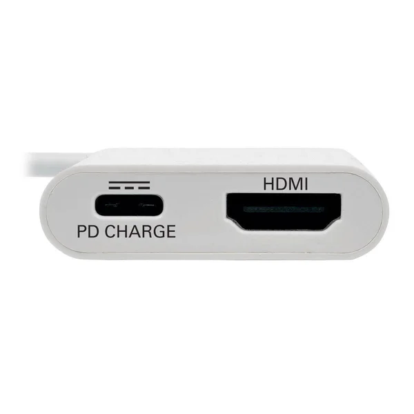 Tripp Lite USB C to HDMI Multiport Video Adapter Converter with USB-A Hub - USB-C PD Charging, Gigabit Ethernet Port, Thunderbolt
