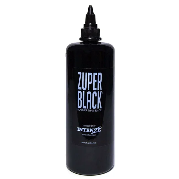 Intenze Professional Tattoo Ink Zuper Black 12 oz