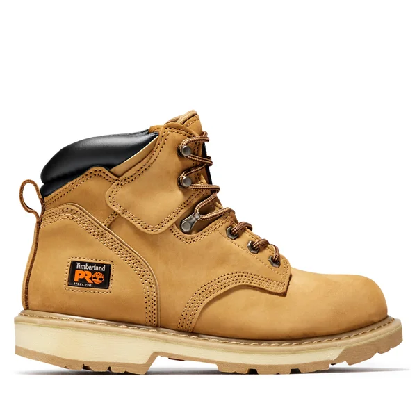 Timberland Pro Men's 6 in. Pit Boss Steel Toe Work Boot, Wheat