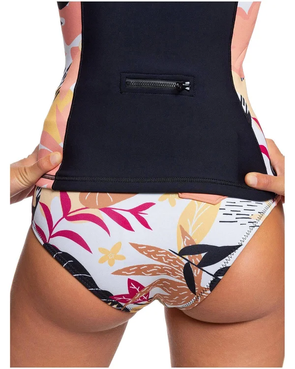 Roxy 1.0 Popsurf FZ LS Jkt B-L - Black/Terra Cotta - 8