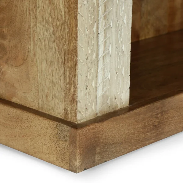 Christopher Knight Home Molena Book Shelf - Walnut + White Distressed