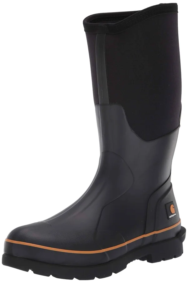 Carhartt Men's 15 inch Waterproof Rubber Boot (10.5 Black)
