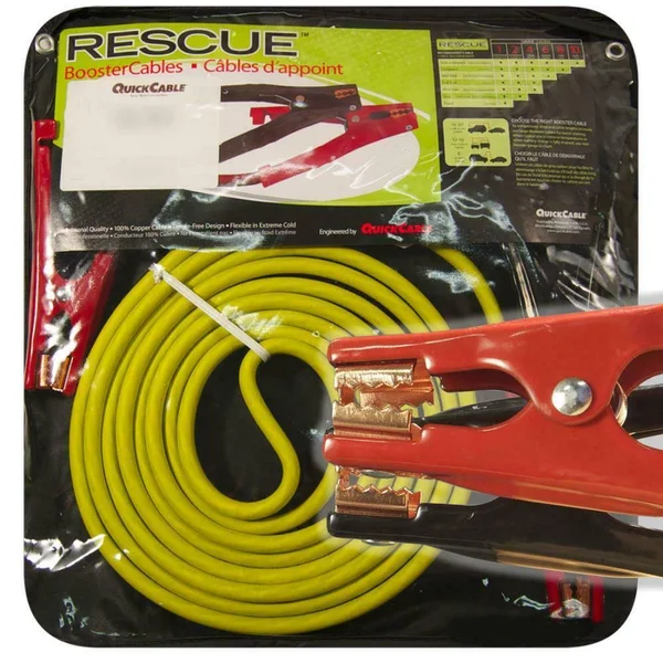 Quick Cable-602170-001 12 ft. 4 Gauge 400 Amp Rescue Mechanic Clamp Medium Booster Cable