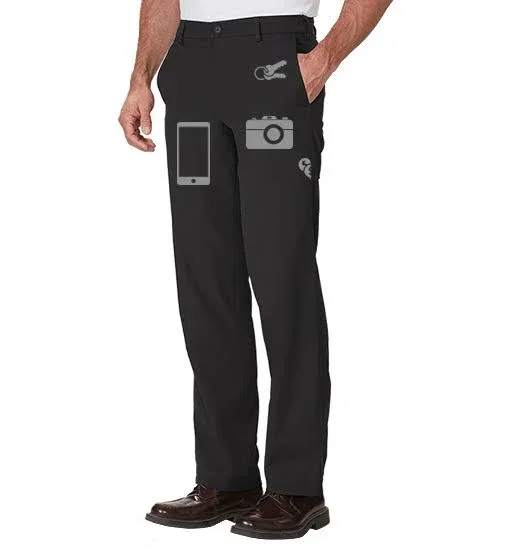 Men's Contemporary Cargo Pants - Blk, Multi-Pocket, 3232, SCOTTeVEST