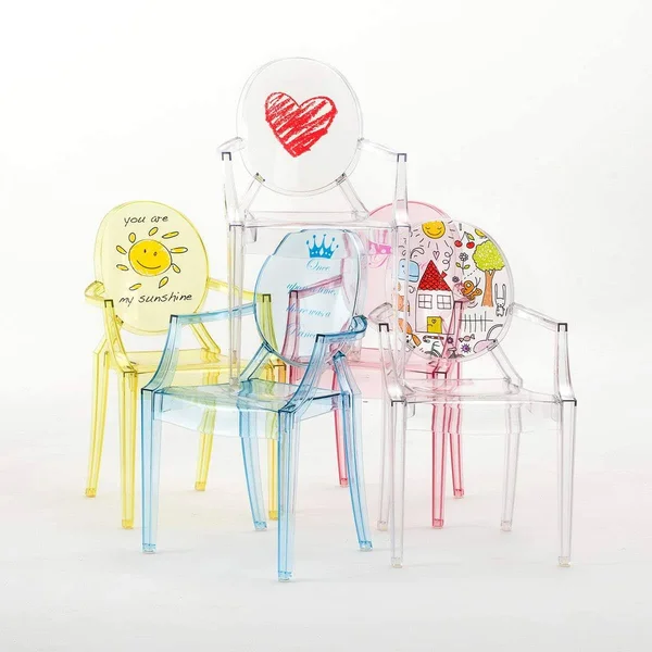 Kartell Lou Lou Ghost Chair Kids, Heart