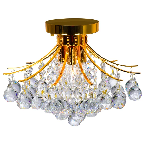 CWI Lighting Princess 4-Light Gold Flush Mount