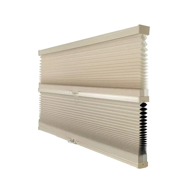 Chicology Cut-to-Size Fawn Cordless Blackout Privacy Cellular Shades 29.5 x 72 in. L, Fawn (Day N& Night)