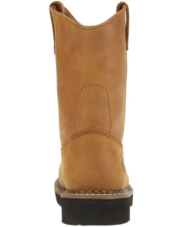 Georgia Boot Kids& Wellington Work Boots - Brown