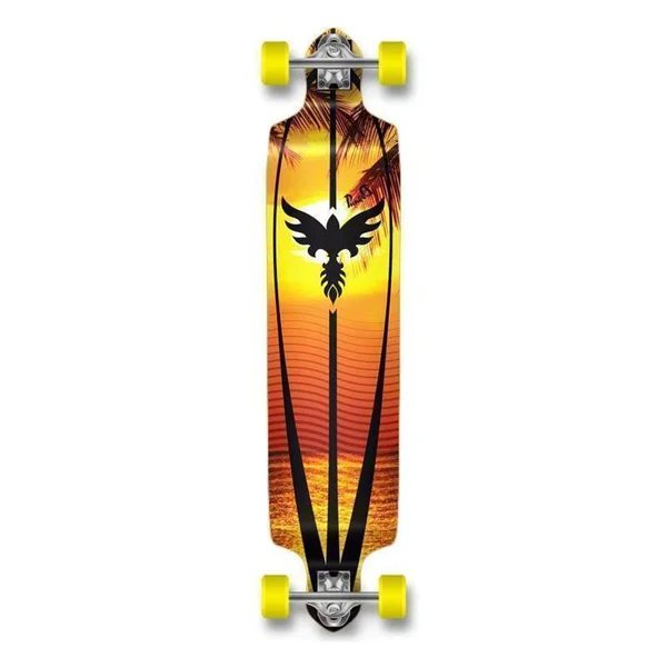 Yocaher Drop Down Sunset Longboard Complete