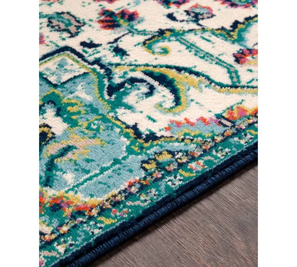 Surya Paramount PAR-1107 Teal Area Rug 8&10x22 x 12&9x22