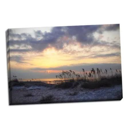 Highland Dunes 'Masonboro Inlet I' Photographic Print on Wrapped Canvas - Blue