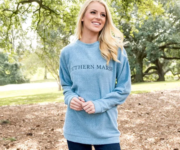 Southern Marsh Sunday Morning Sweater, French Blue, Large