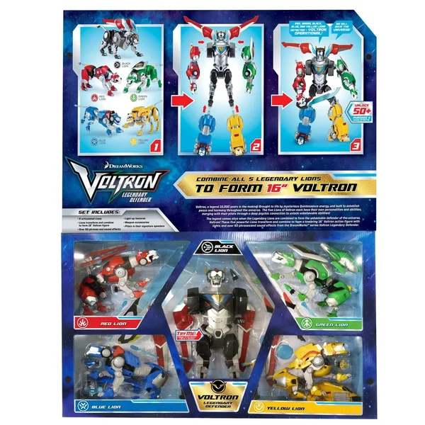 Dreamworks Voltron Combinable Lions Bundle Pack Action Figure - Legendary