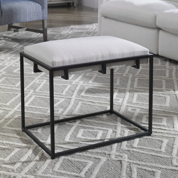 Uttermost 23580 Paradox White Small Bench