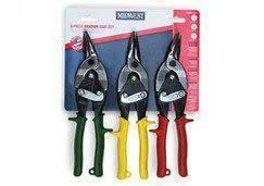 Midwest Aviation Snip Set - Left - Right and Straight Cut Regular Tin Cutting
