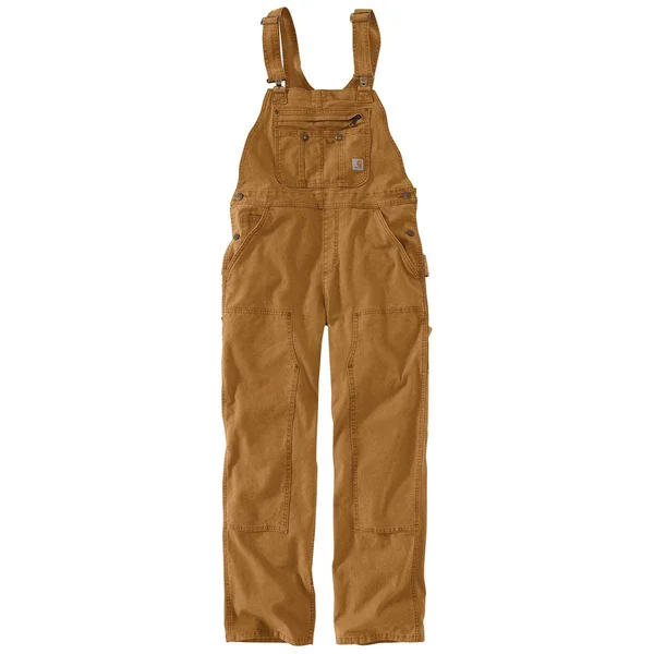 Carhartt Crawford Double Front Bib Overalls, Women's Carhartt Brown