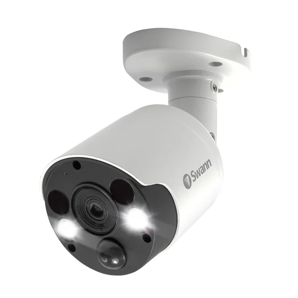 Swann Wired PIR Bullet Security Camera & Spotlight - 4K Ultra HD Surveillance Cam 885MSFB