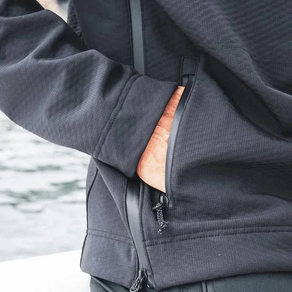 AFTCO Reaper Windproof 3L Softshell Jacket - Black - XL