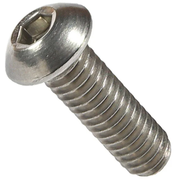 Fastenere Button Head Socket Cap Screws - 18-8 Stainless Steel - 5 count