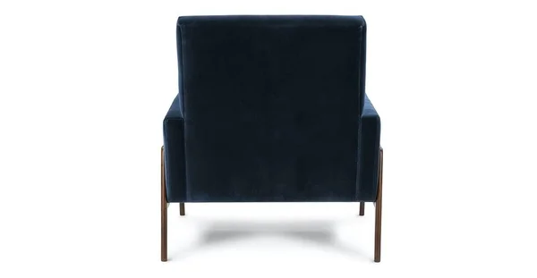 Blue Accent Armchair in Fabric, Article Nord Cascadia Modern Furniture