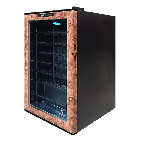 Vinotemp Butler Series EL-28WL 28-Bottle Wine Cooler - 18.9x22 - Brown