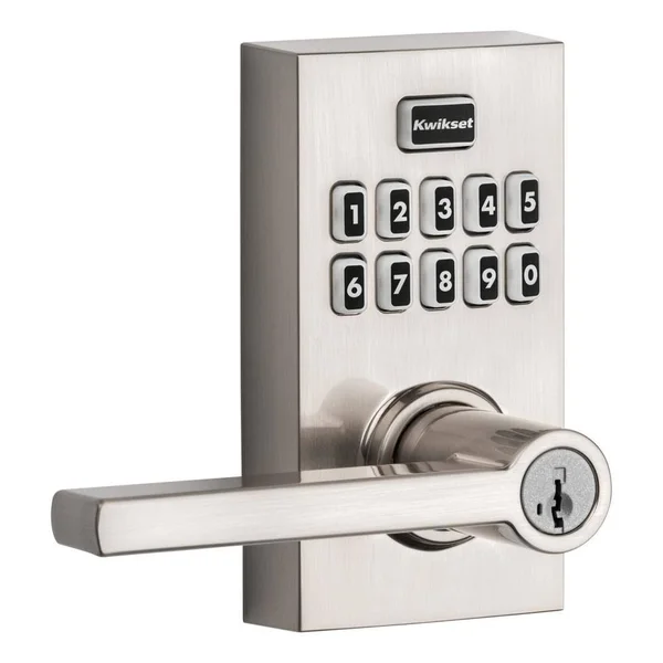 Kwikset SmartCode 917 Contemporary Electronic Lever - Polished Chrome