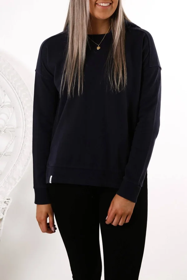 Fundamental Split Hoody Navy, AU 10, Navy